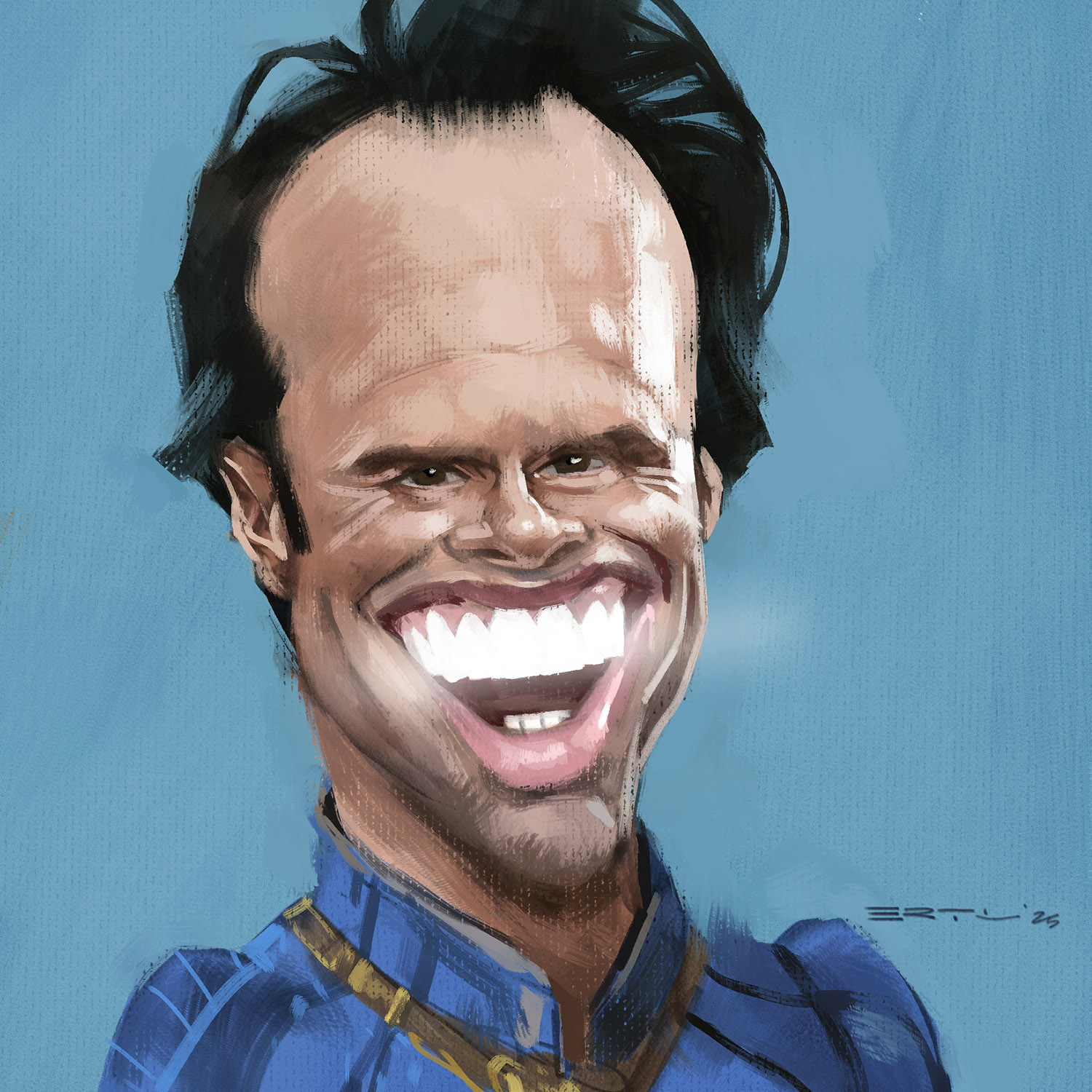 Walton Goggins caricature Fallout Bernd Ertl