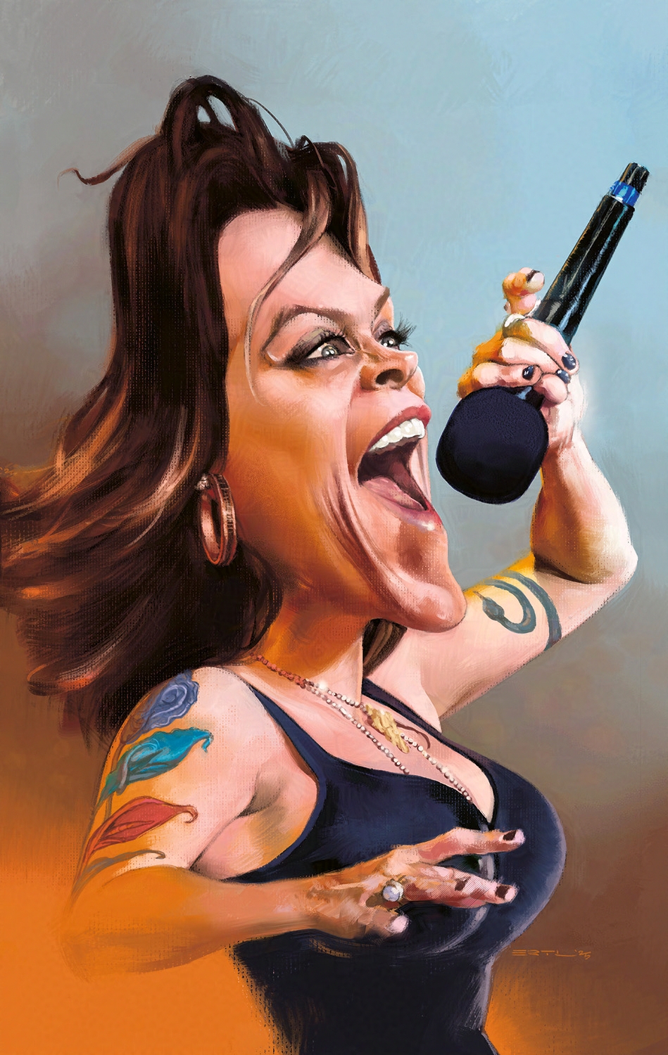 Beth Hart caricature Bernd Ertl